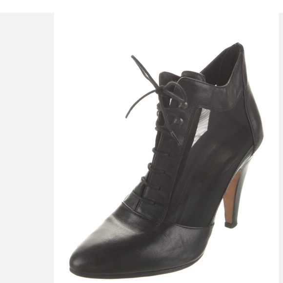 Loeffler Randall Lace Up Mesh Ankle Boot - Size 7 - Picture 1 of 14
